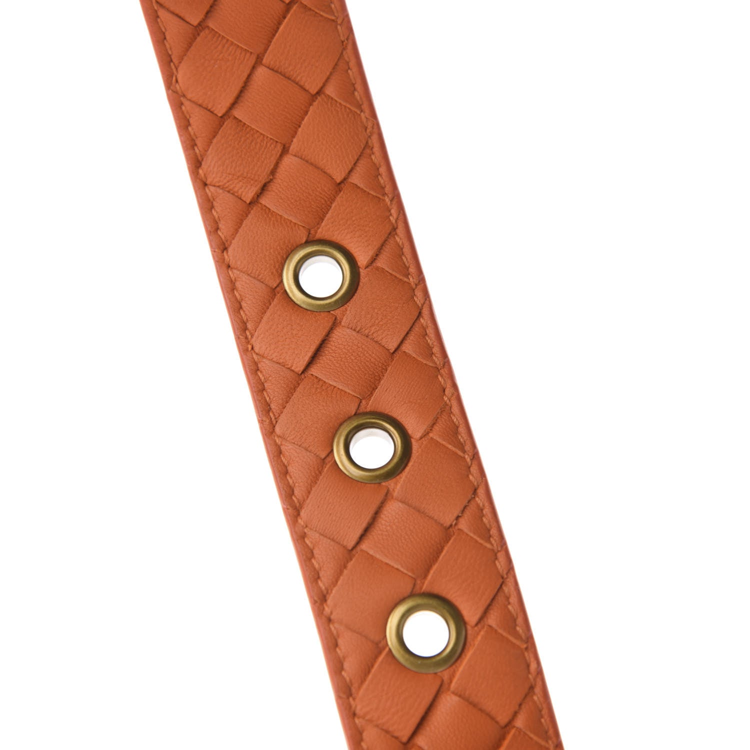 Bottega Veneta Nappa Intrecciato Belt 75 30 Tangerine 5 of 6