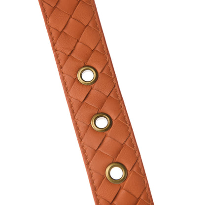 Bottega Veneta Nappa Intrecciato Belt 75 30 Tangerine 5 of 6