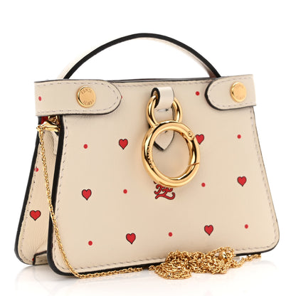 Fendi Nappa Chinese Valentines Day Karligraphy Embroidered Pico Peekaboo Charm Panna Rosso Cardinale 3 of 9