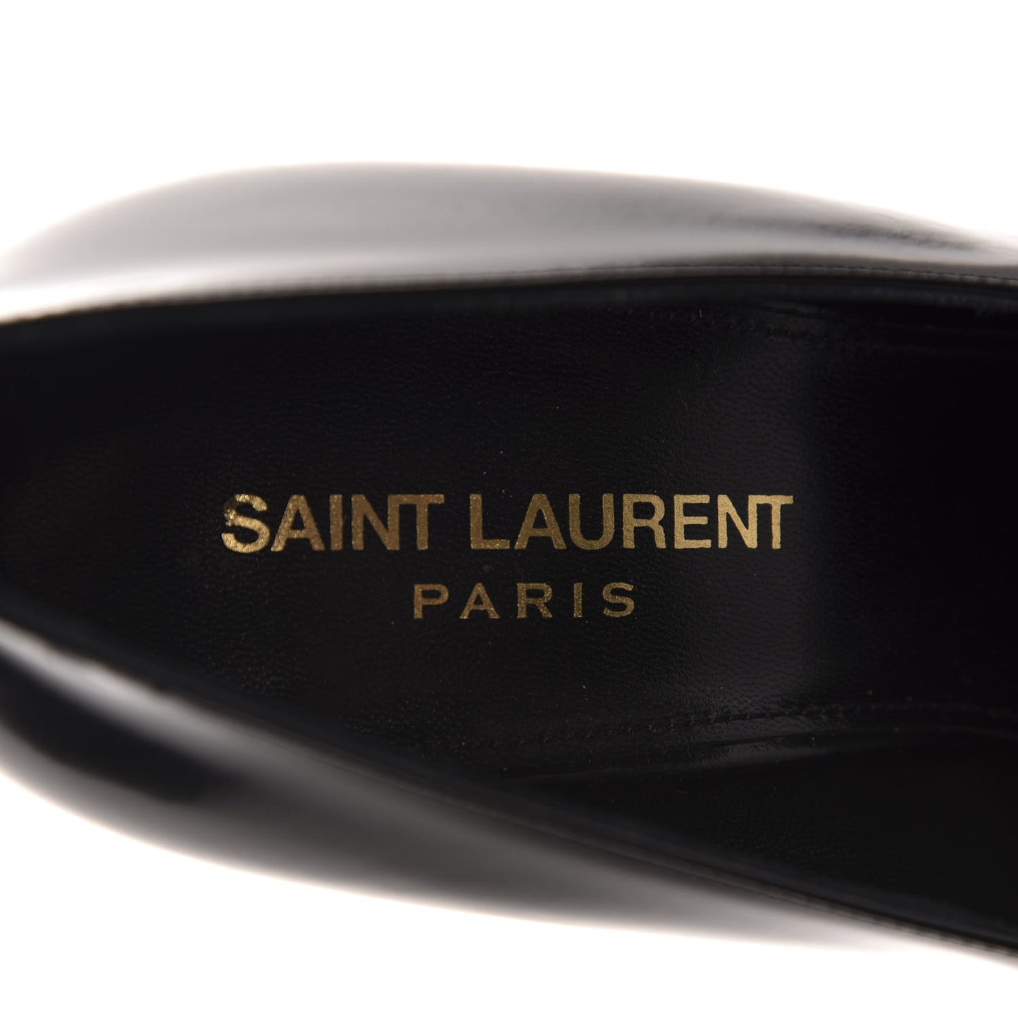 Patent Calfskin Teddy High Vamp 105 Pumps 37.5 Black