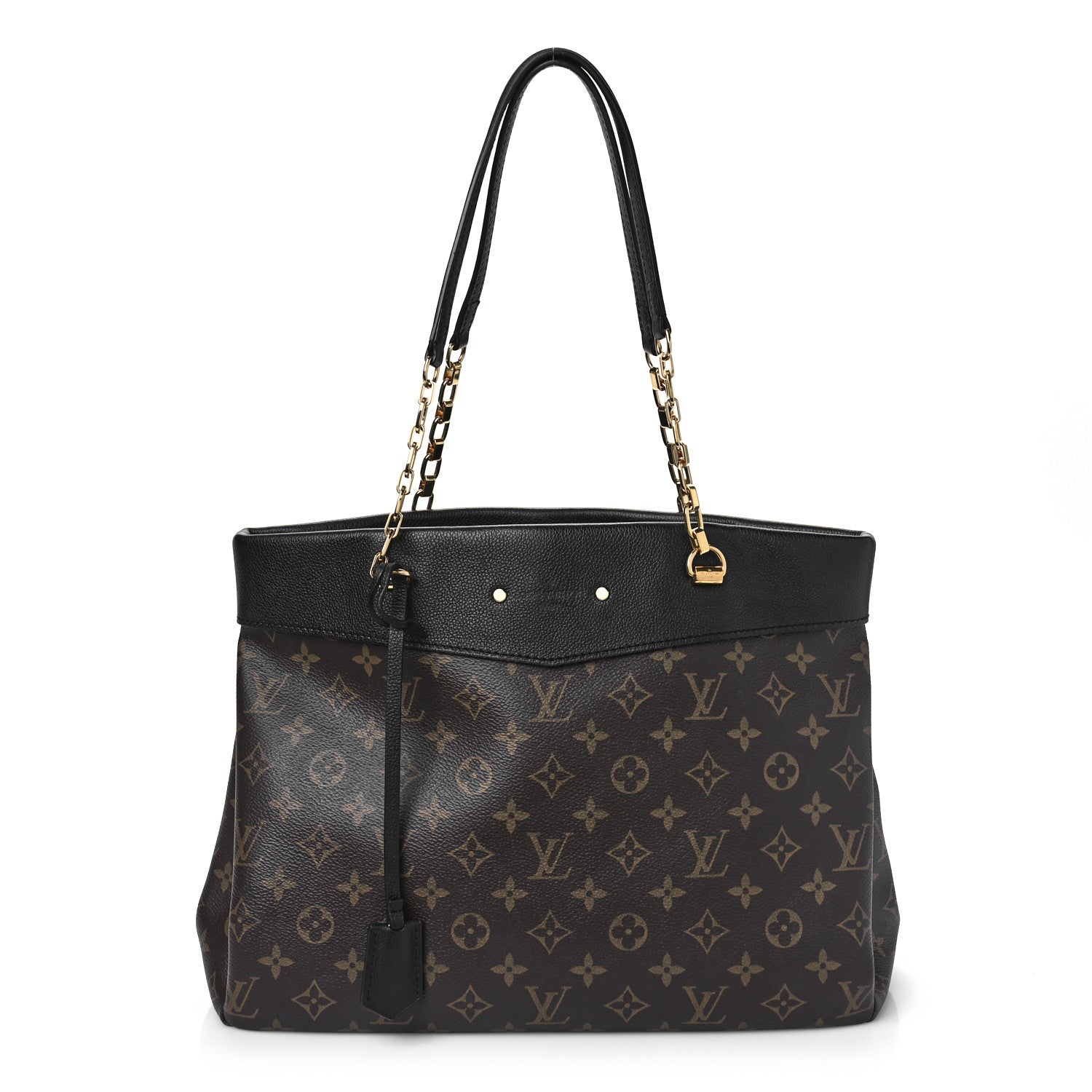 Louis Vuitton Monogram Pallas Shopper Black 1 of 8