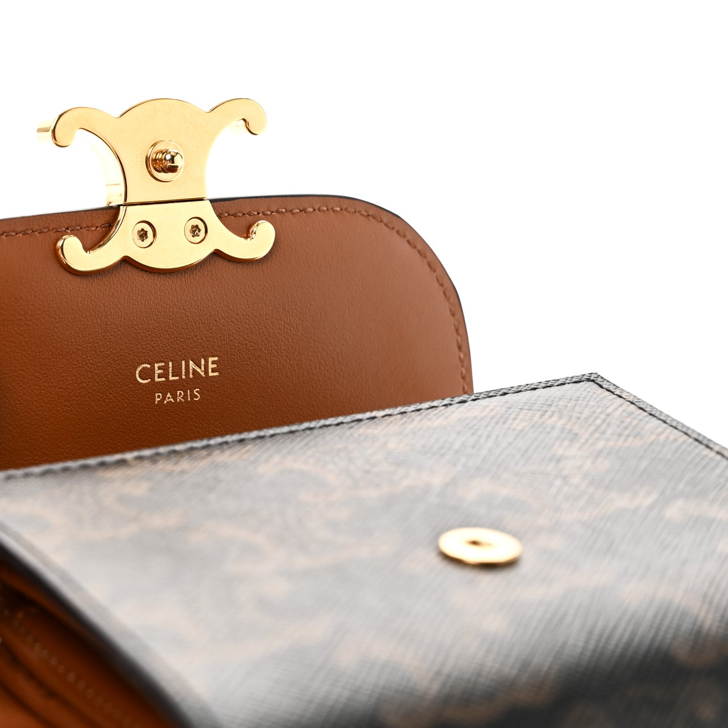 Triomphe Canvas Small Triomphe Wallet Tan