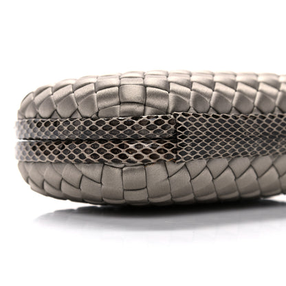 Bottega Veneta Satin Intreccio Impero Ayers Knot Clutch Taupe 7 of 10