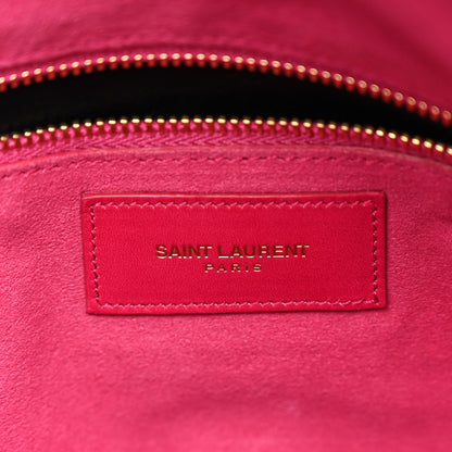 Saint Laurent SAINT LAURENT Calfskin Classic Duffle 6 Fuchsia 6 of 9