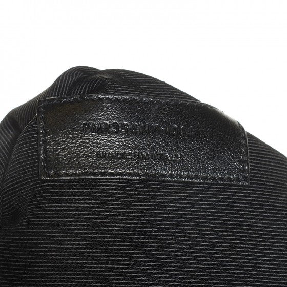 Saint Laurent Grain De Poudre Matelasse Chevron Monogram Shopping Bag Black 13 of 36