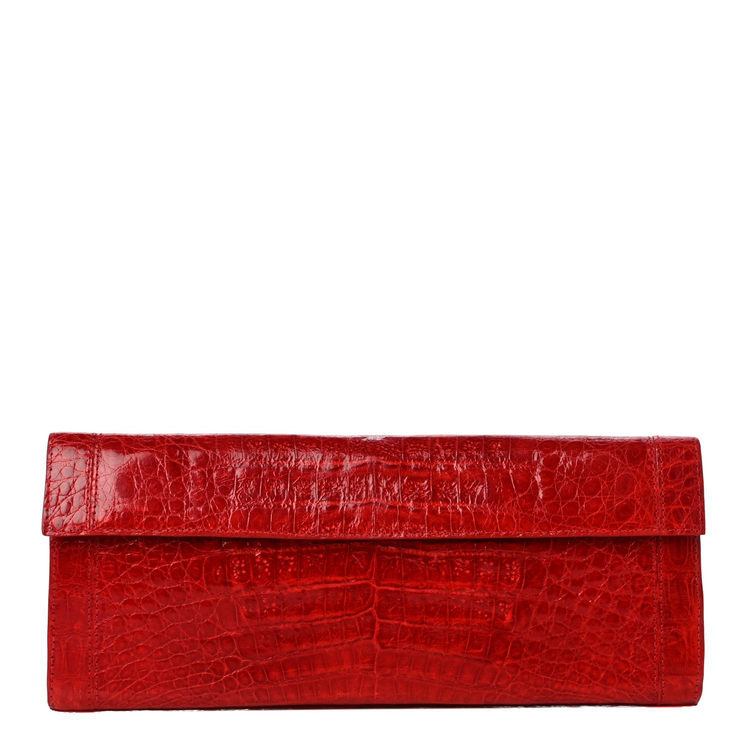 Nancy Gonzalez Crocodile Clutch Red 1 of 10