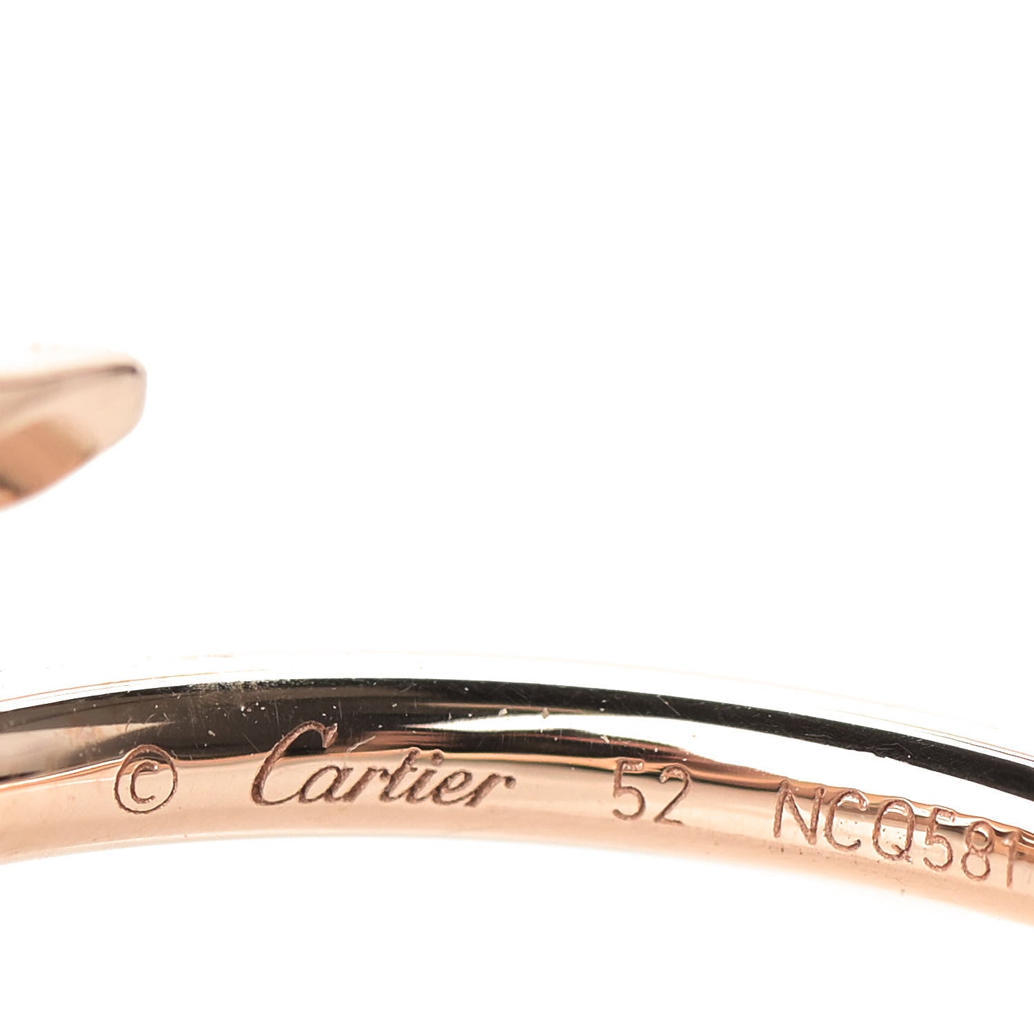 Cartier 18K Pink Gold Small Juste Un Clou Ring 52 6 4 of 5