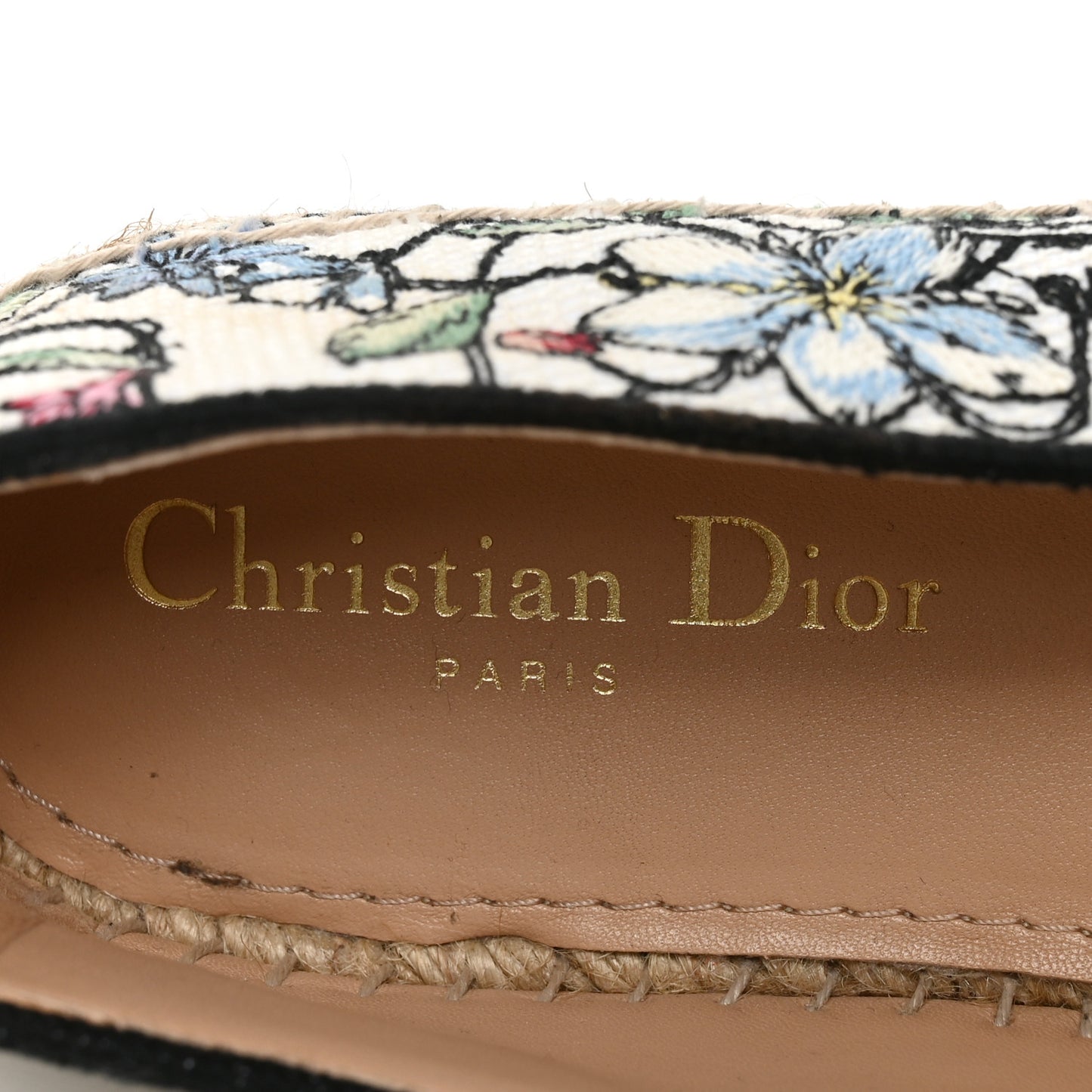 Canvas Embroidered Florilegio Granville Espadrille 38 Multicolor