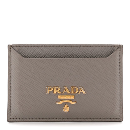 Prada Saffiano Metal Card Case Argilla 1 of 9