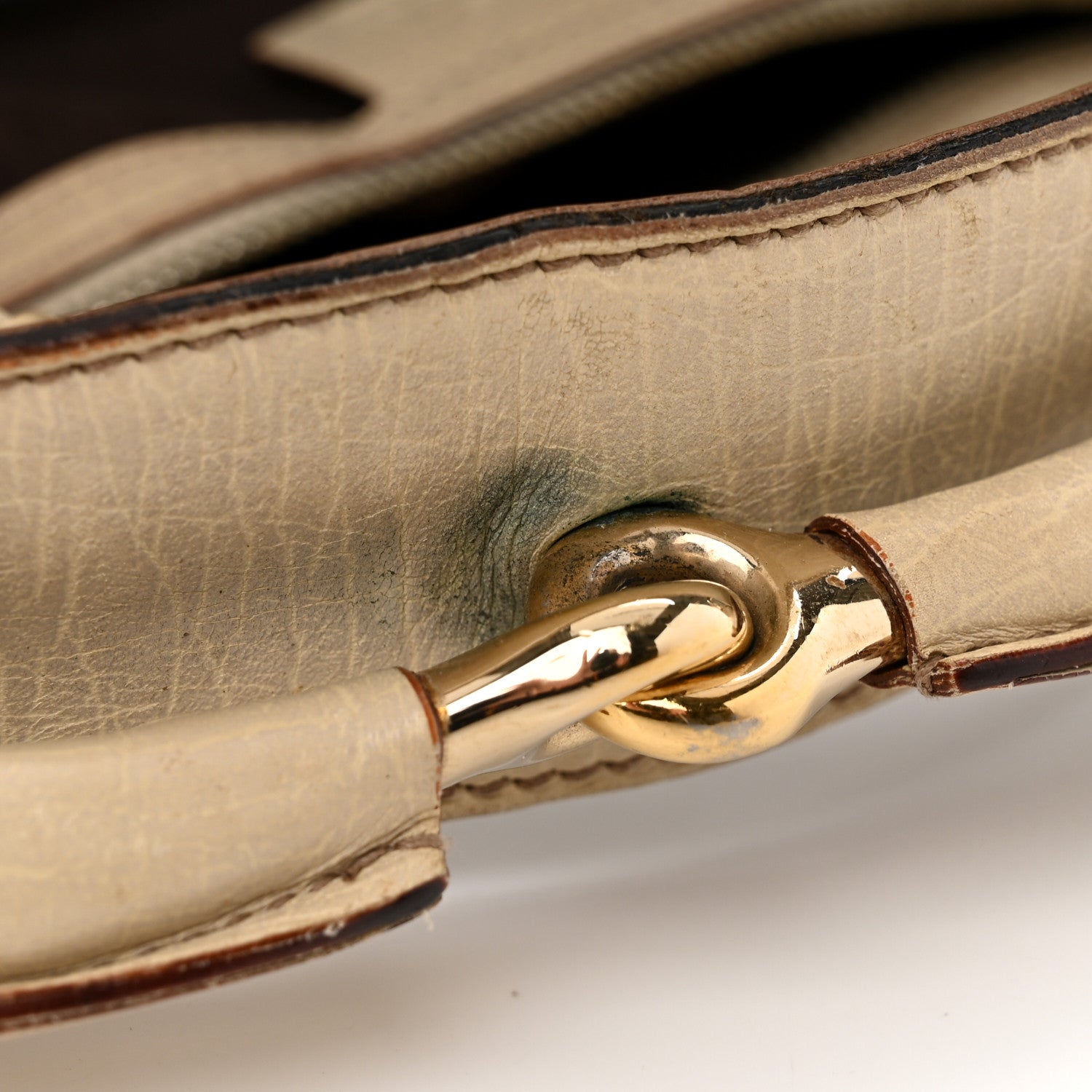 Gucci Monogram Large Horsebit Chain Hobo Off White 13 of 13