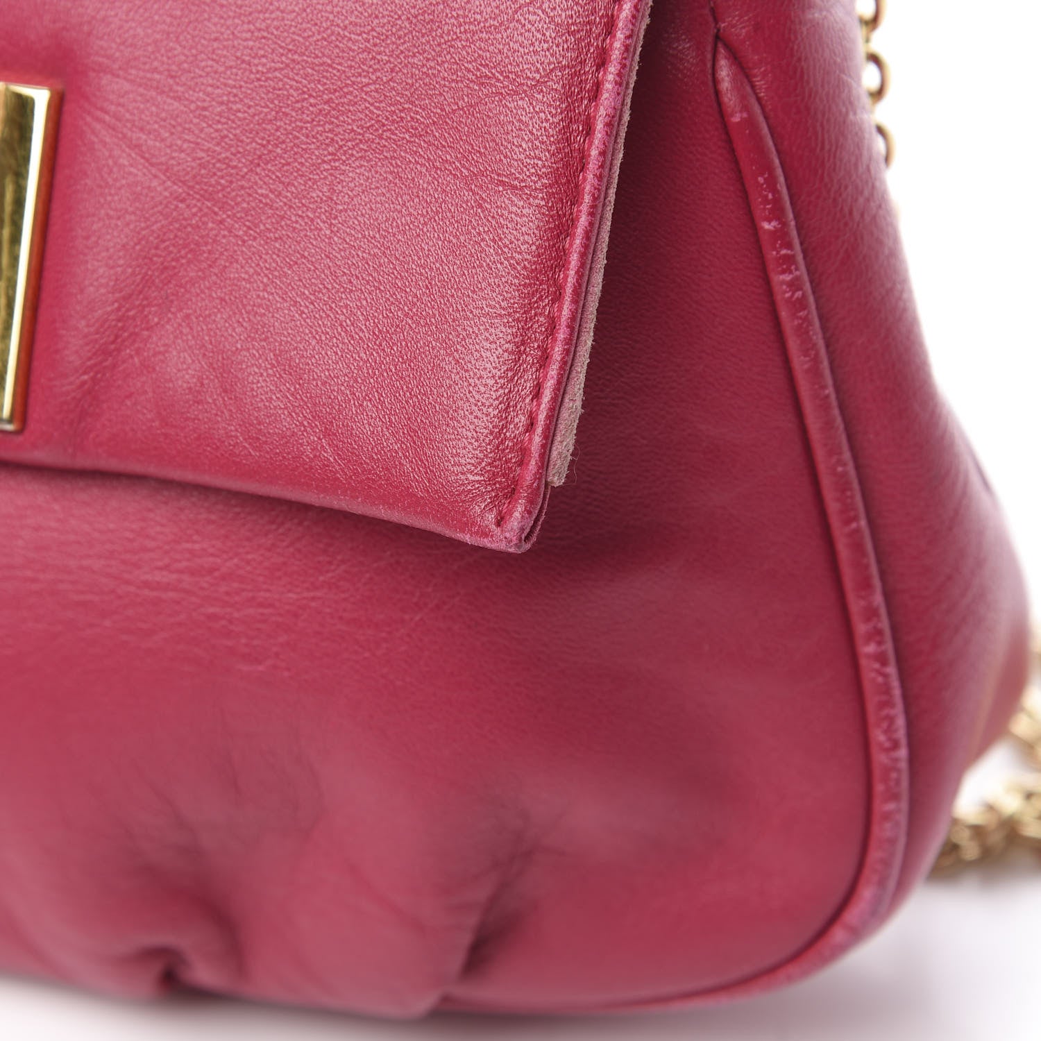 Fendi Nappa Fendista Pouchette Crossbody Fuxia Scuro 14 of 18