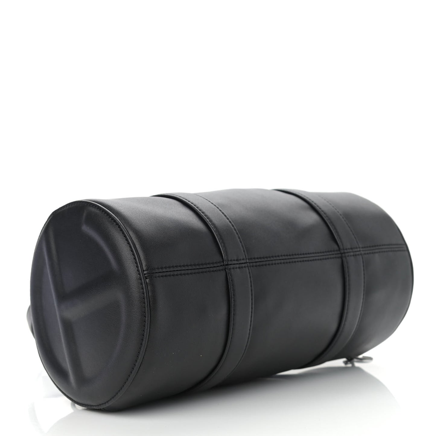 Vegan Leather Medium Duffle Black