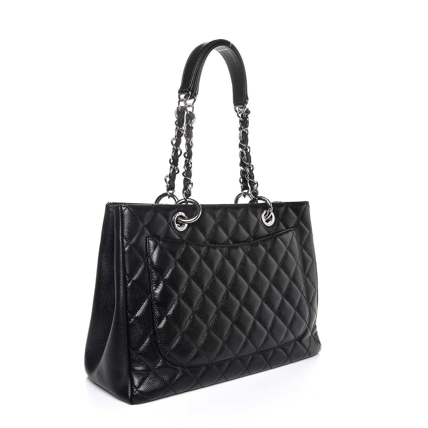Chanel Caviar Quilted Grand Shopping Tote GST Black 3 of 7