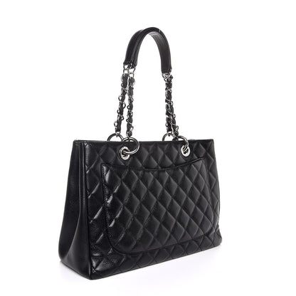 Chanel Caviar Quilted Grand Shopping Tote GST Black 3 of 7