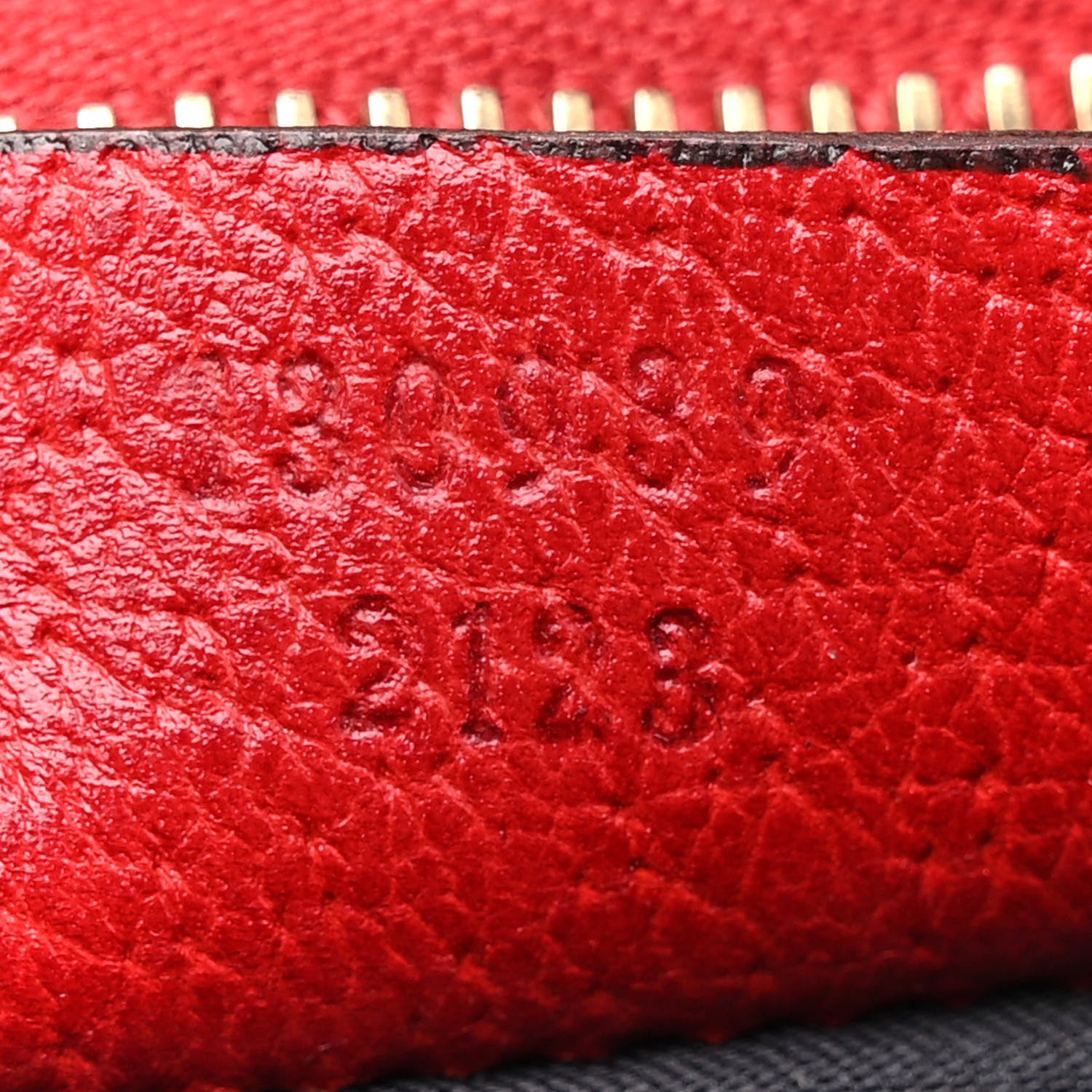 Gucci Monogram D Ring Abbey Pochette Navy Red 7 of 14
