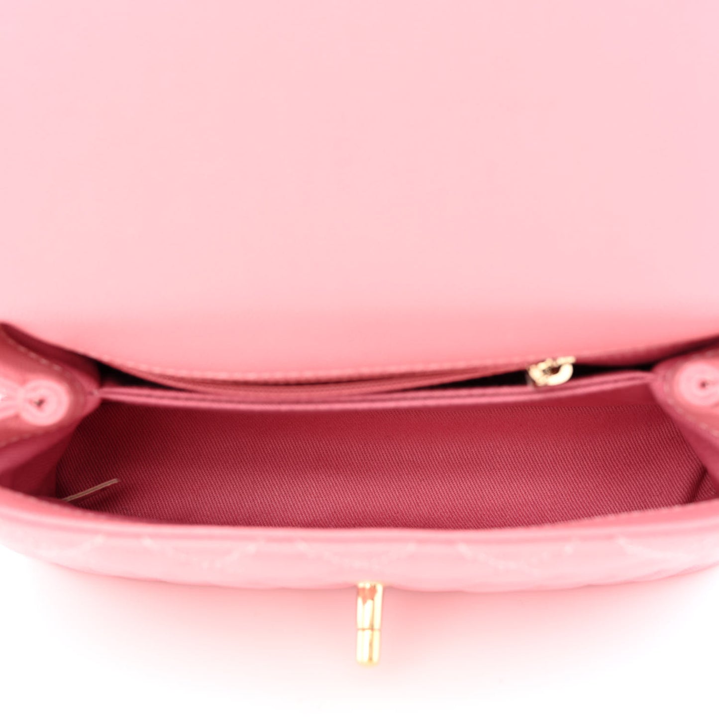 Caviar Quilted Mini Coco Handle Flap Pink