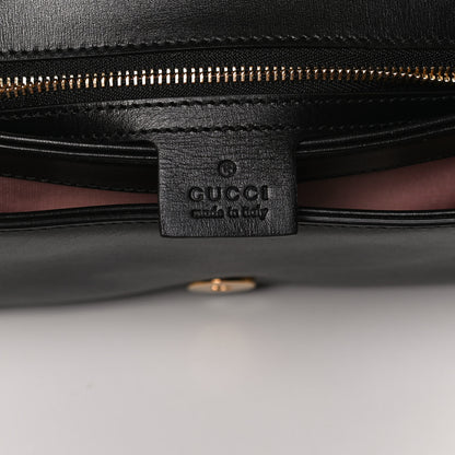 Gucci Vitello Palmellato Lux Small Arli Flap Shoulder Bag Black 6 of 13