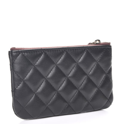 Chanel Lambskin Quilted Small Cosmetic Case Black 3 of 8