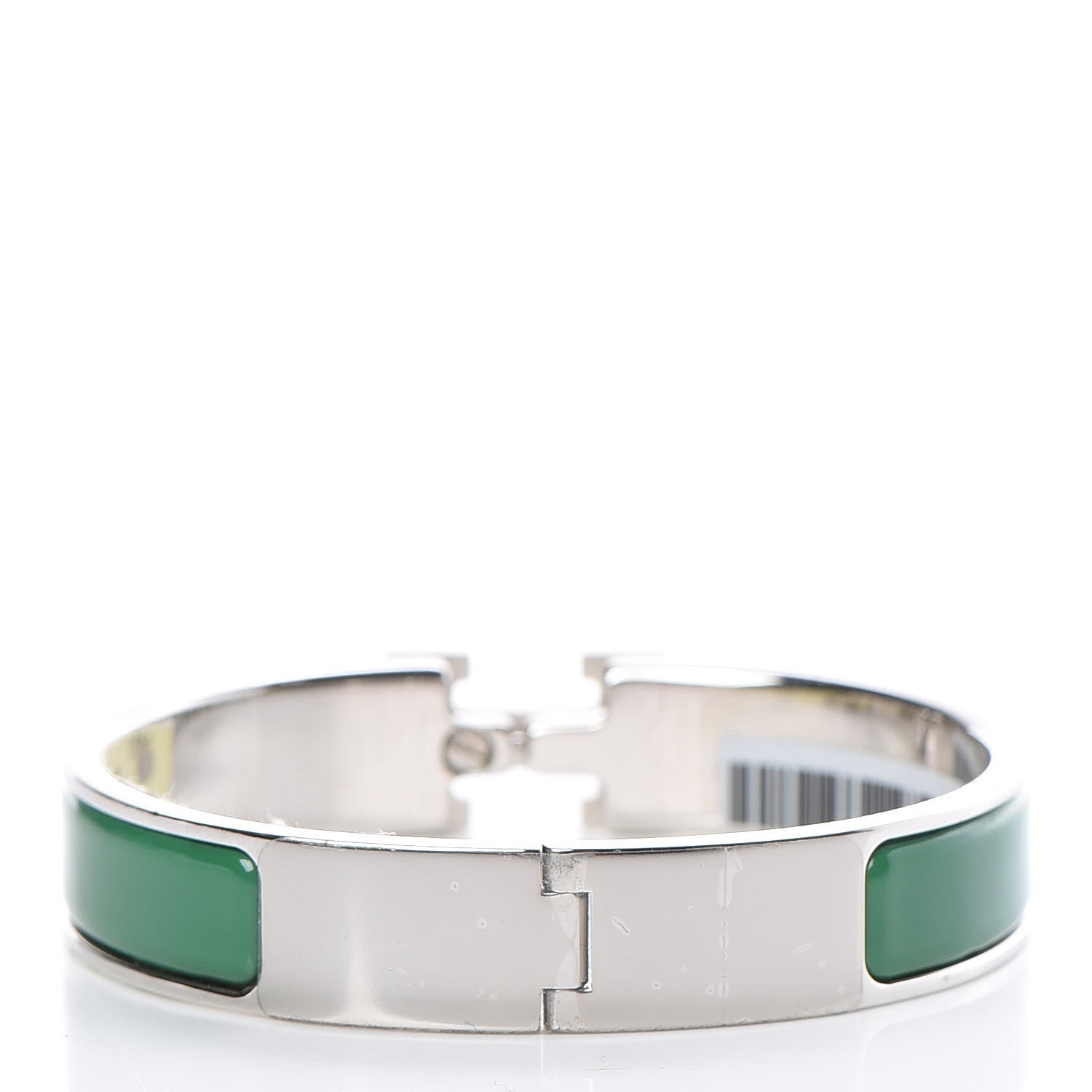 Hermes Enamel Narrow Clic Clac H Bracelet PM Vert Sapin 3 of 5