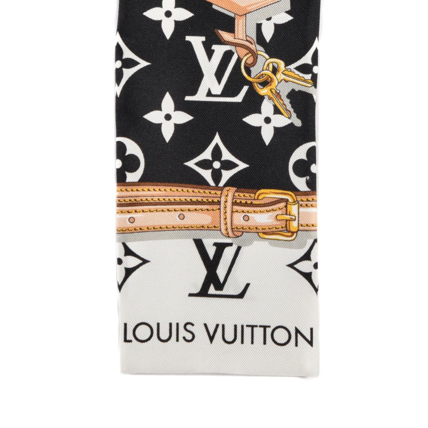 Louis Vuitton Silk Monogram Confidential Bandeau Black 3 of 4