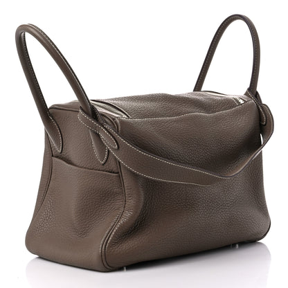 Hermes Taurillon Clemence Lindy 30 Etoupe 3 of 11