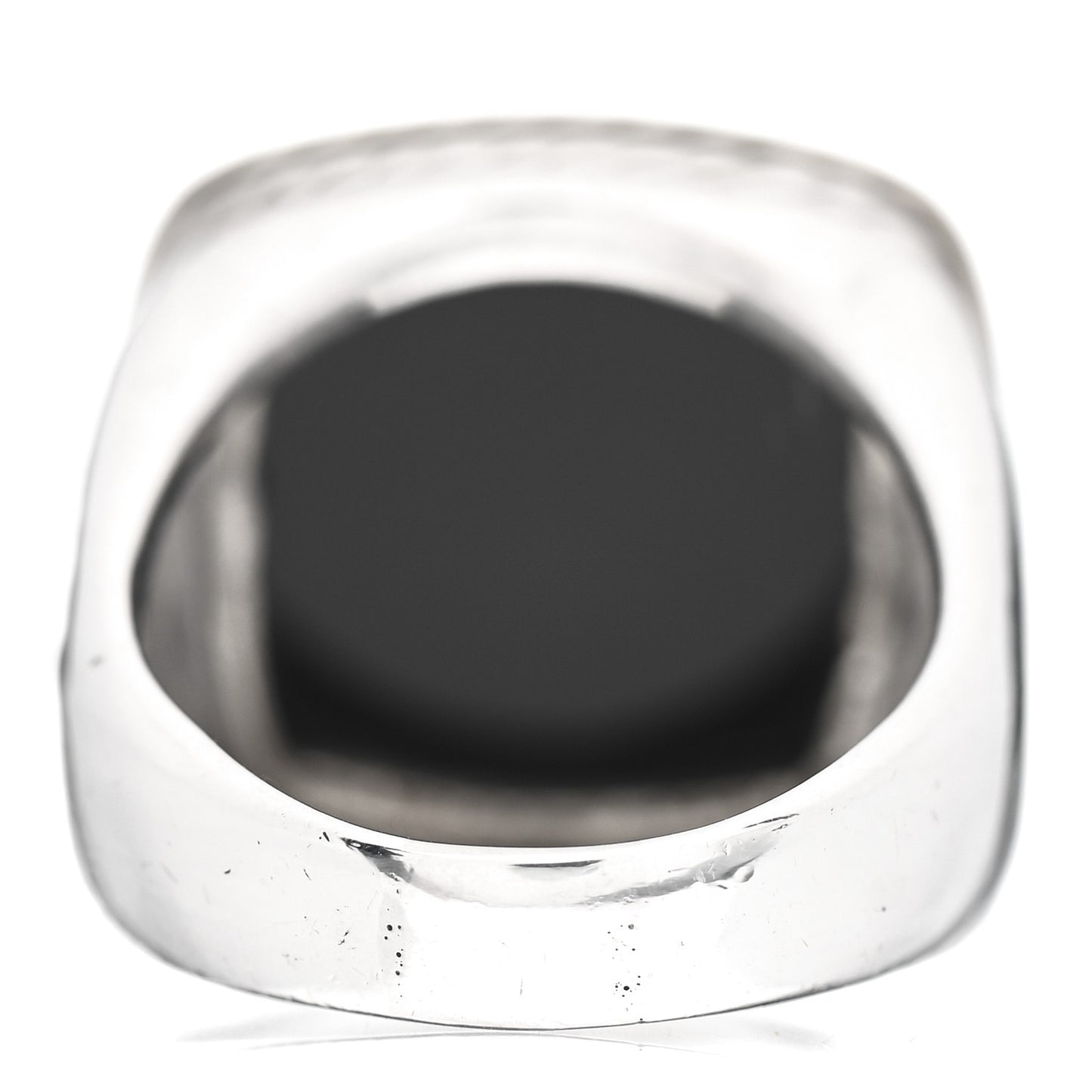 Sterling Silver 18K Yellow Gold Diamond Black Onyx 14mm Albion Statement Ring 54 7