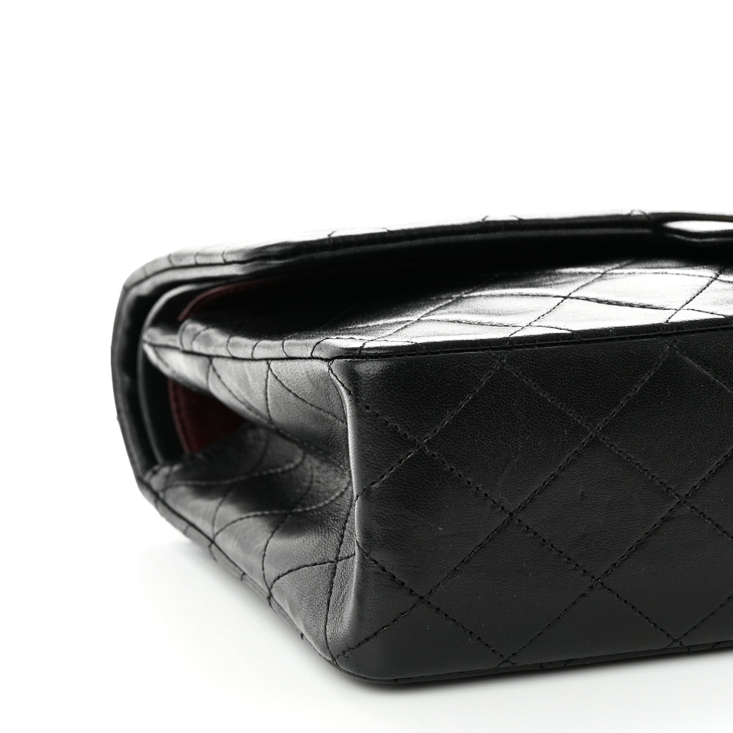 Chanel Lambskin Quilted Medium Double Flap Black 8 of 9