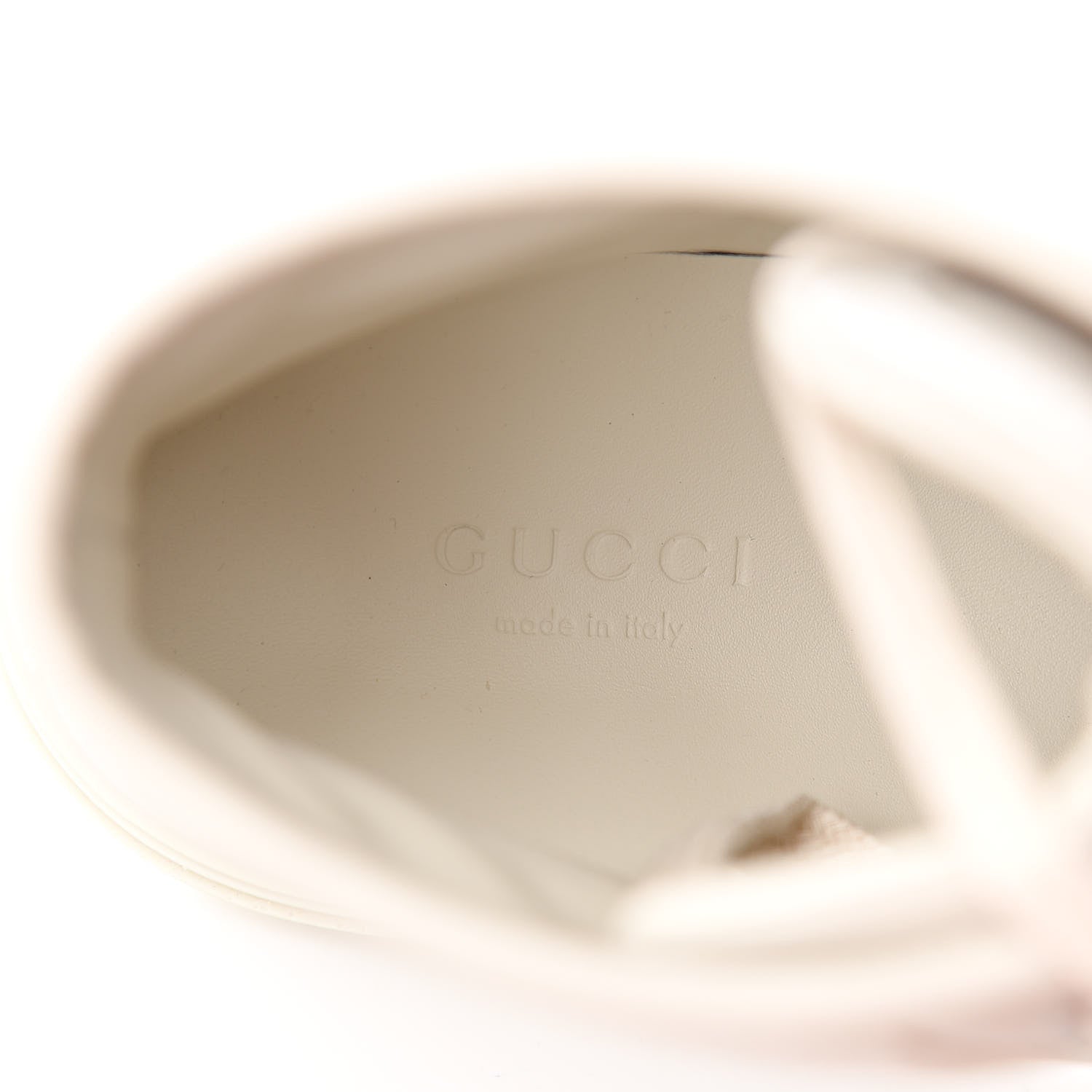 Gucci Calfskin Womens High Top Sneakers 37.5 Mystic White 7 of 9