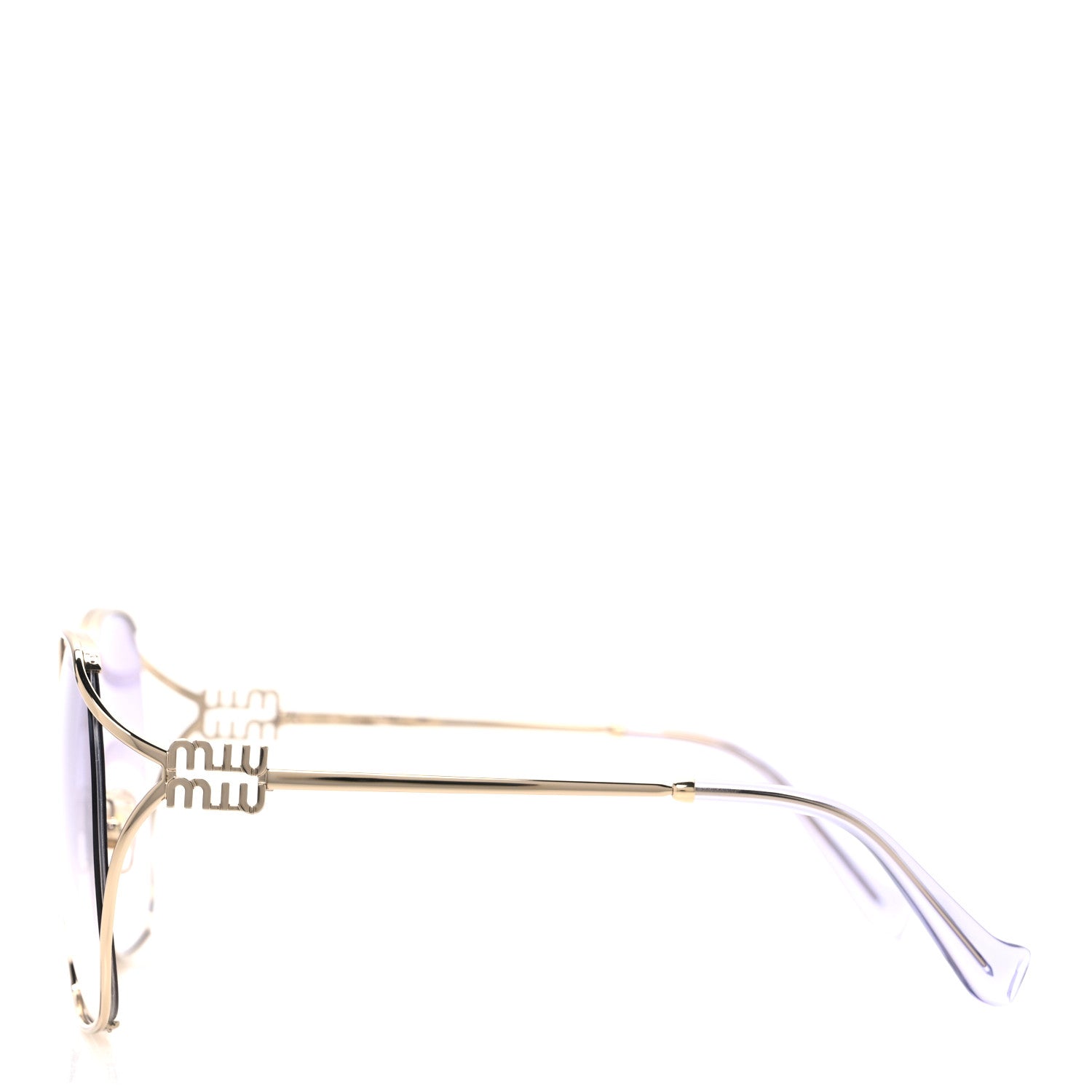 Miu Miu Metal Sunglasses SMU52W Gold Blue 3 of 7