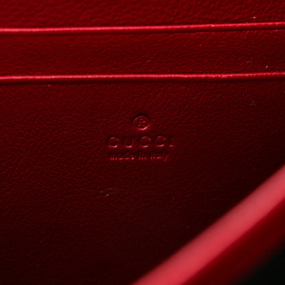 Gucci Tweed GG Monogram Mini Dionysus Chain Wallet White Black Romantic Cherry 6 of 10