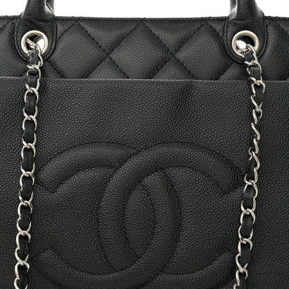 Chanel Caviar Large Soft CC Top Handle Tote Black 9 of 13
