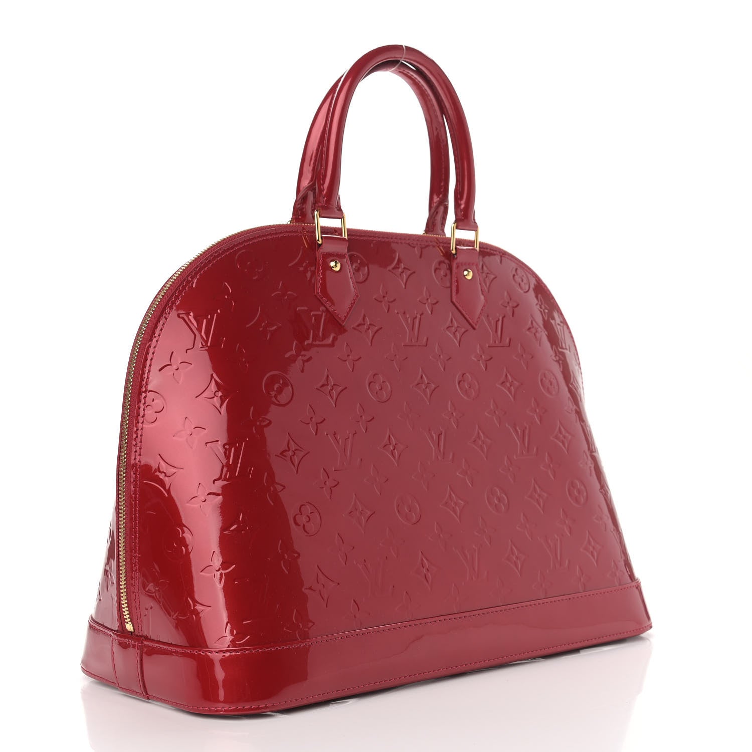 Louis Vuitton Vernis Alma MM Pomme D'Amour 3 of 10