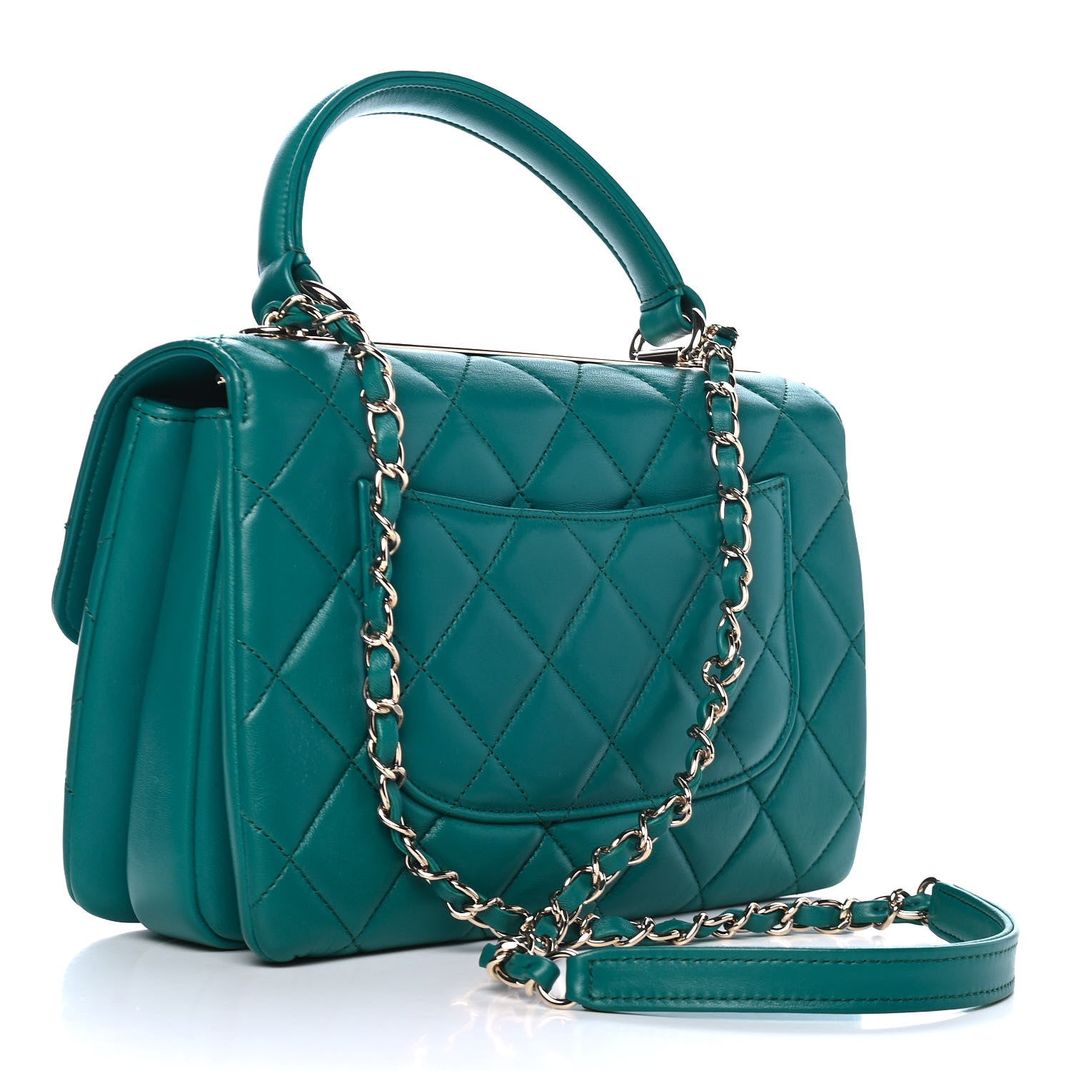 Chanel Lambskin Quilted Small Trendy CC Flap Dual Handle Bag 2 of 4