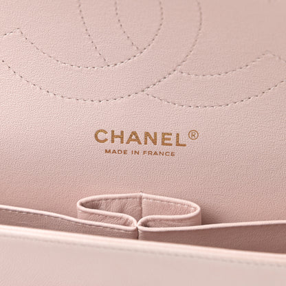 Chanel Lambskin Quilted Jumbo Double Flap Light Pink 6 of 14