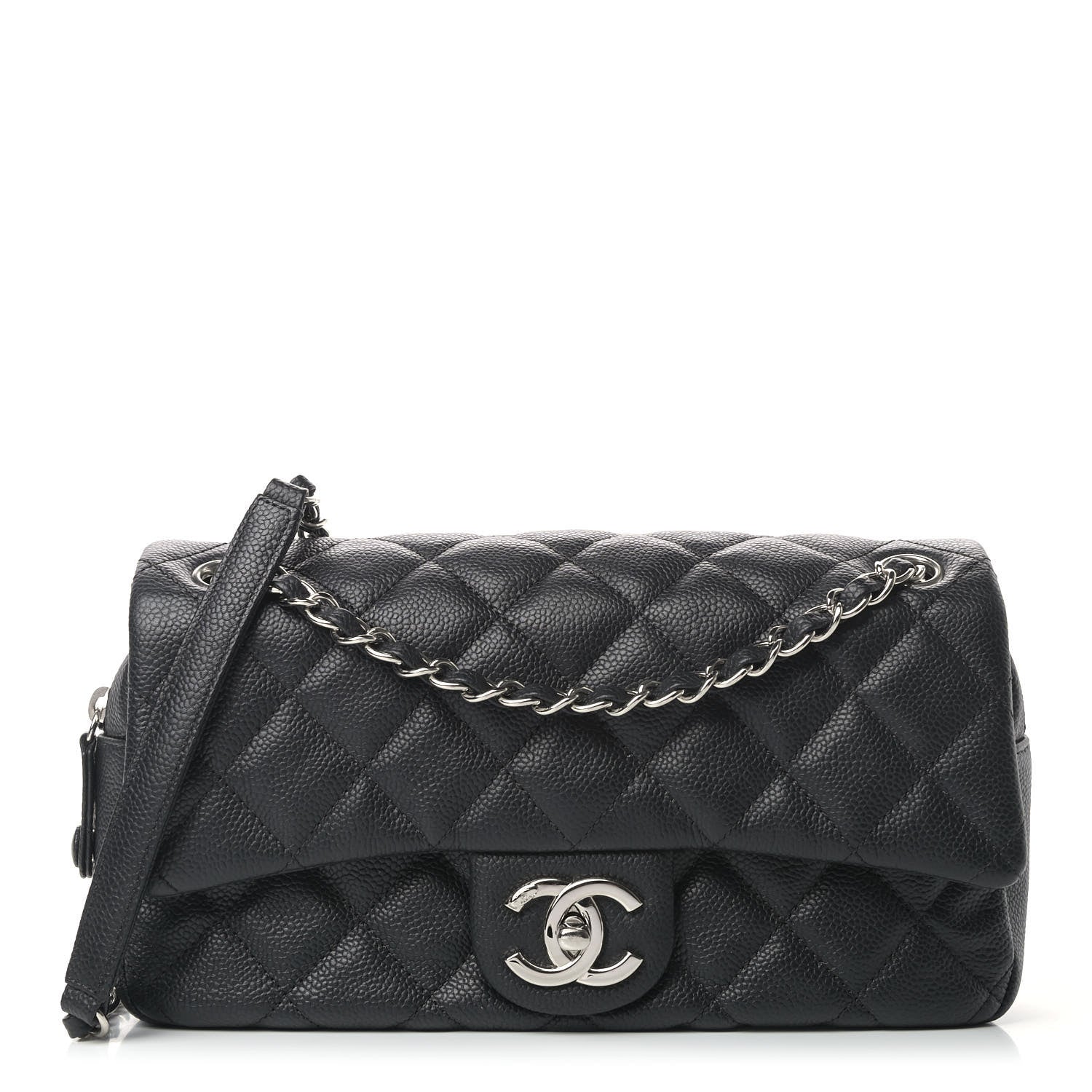 Chanel Caviar Quilted Medium Easy Flap Black 1 of 8