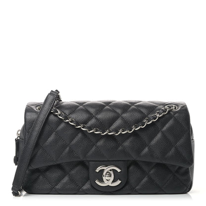 Chanel Caviar Quilted Medium Easy Flap Black 1 of 8