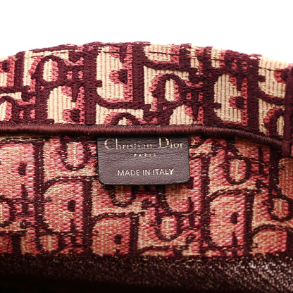 Christian Dior Oblique Medium Book Tote Burgundy Multicolor 5 of 13