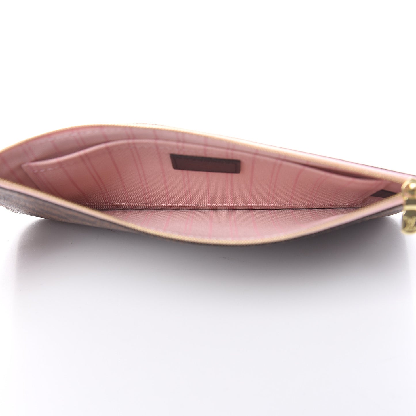 Damier Ebene Neverfull MM GM Pochette Rose Ballerine