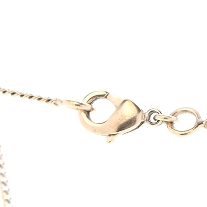 Chanel Metal Textured CC Pendant Necklace Gold 4 of 5