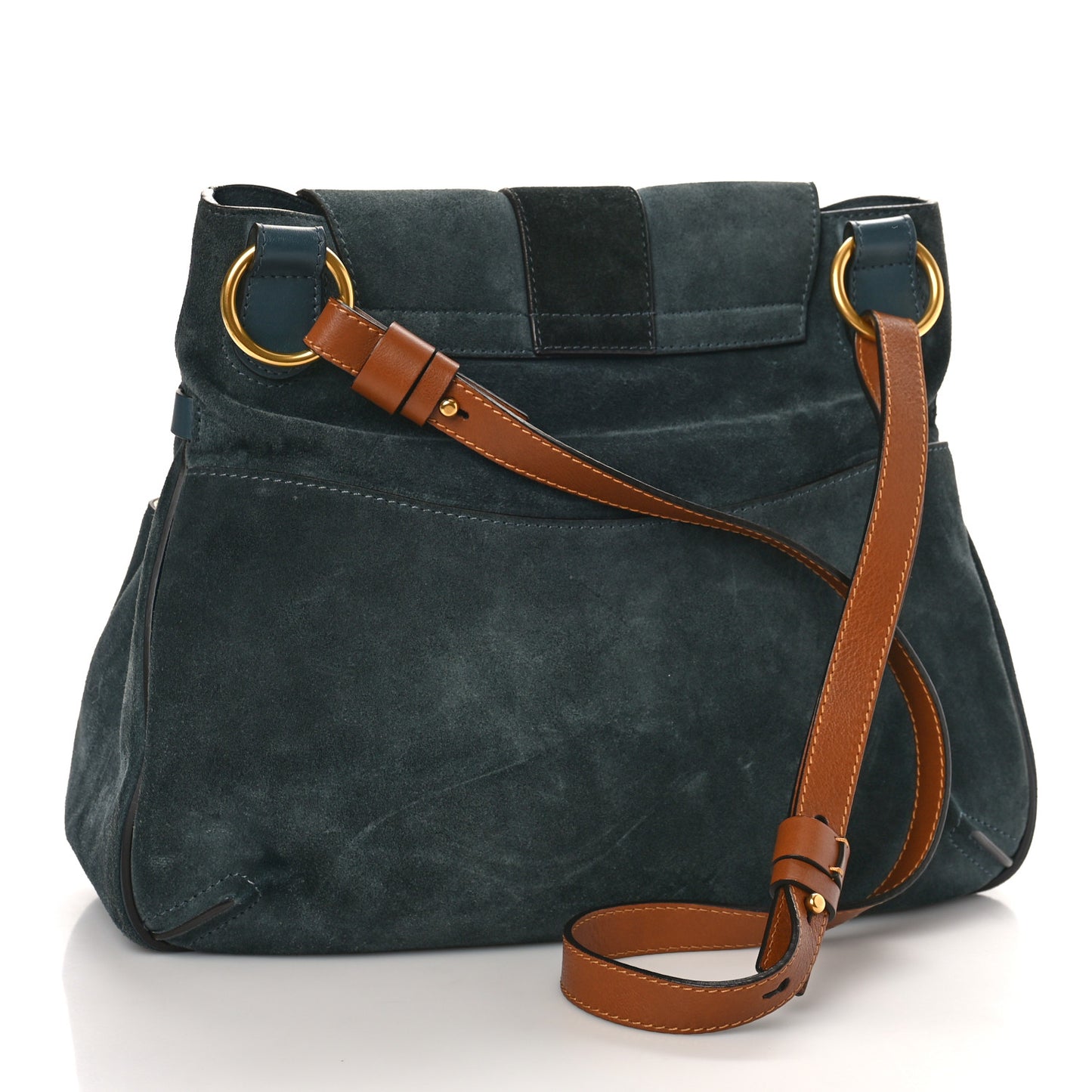 Suede Medium Lexa Shoulder Bag Silver Blue