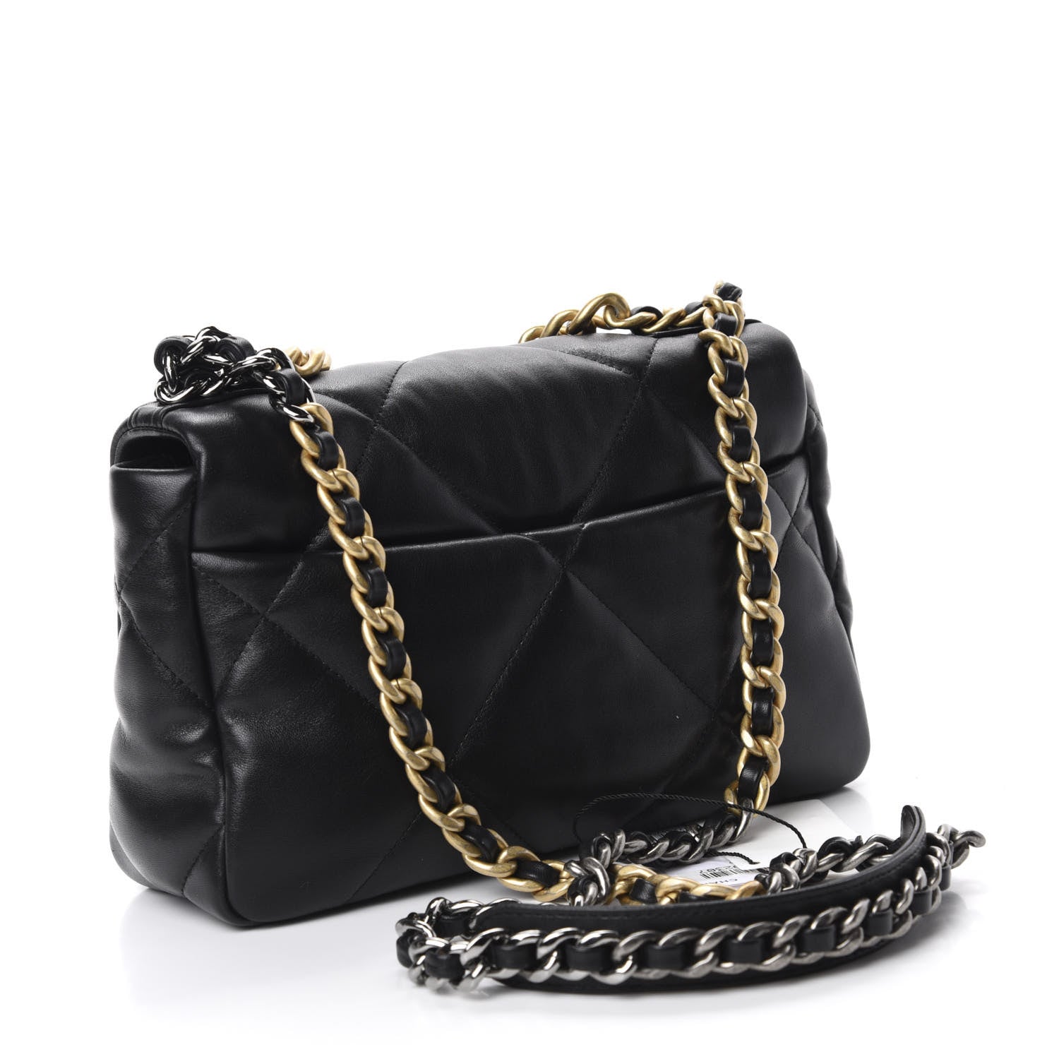 Chanel Lambskin Quilted Medium 19 Flap Black 3 of 11