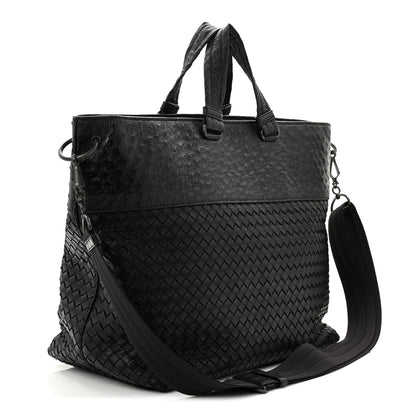 Bottega Veneta Ostrich Nappa Intrecciato Tote Black 3 of 11