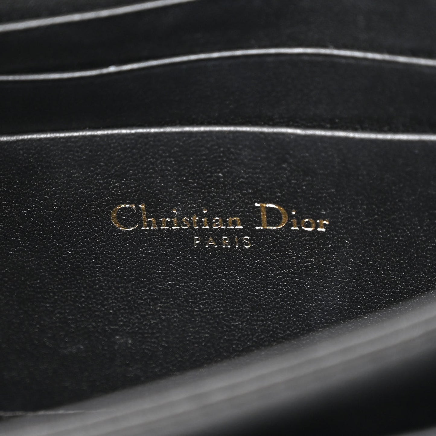 Lambskin Lady Dior Top Handle Clutch Black