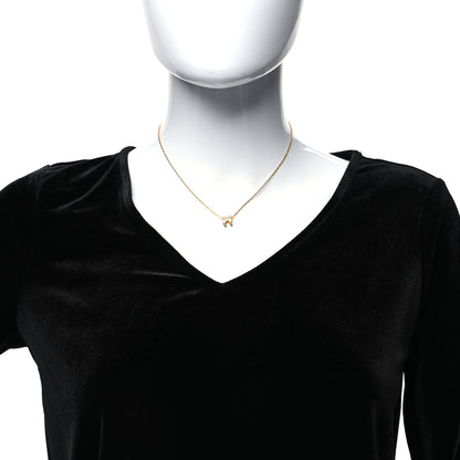 Hermes Lacquered Gold Mini Pop H Pendant Necklace Beige De Weimar 2 of 5