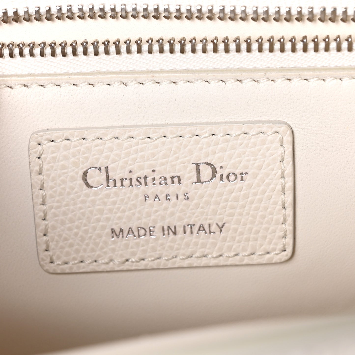 Grained Calfskin 30 Montaigne Chain Flap Bag White
