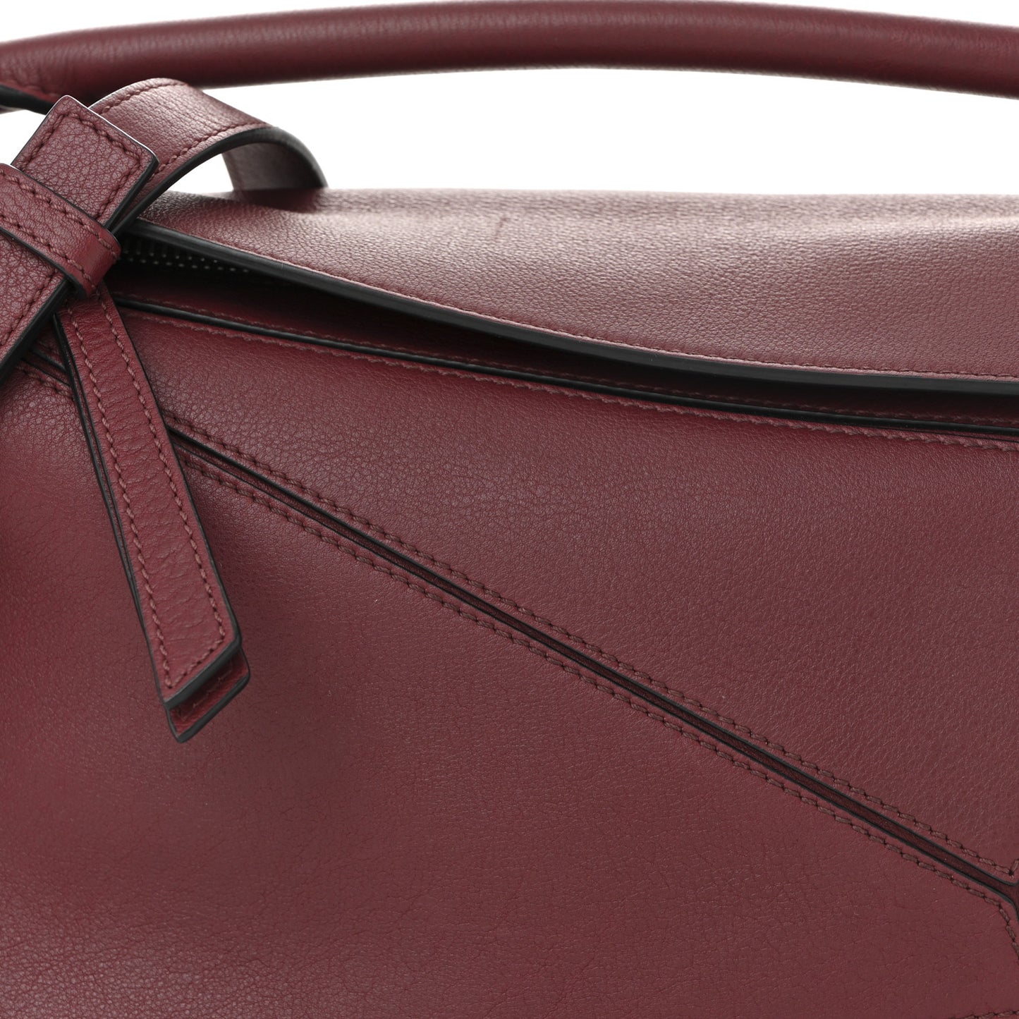 Calfskin Small Puzzle Bag Wine