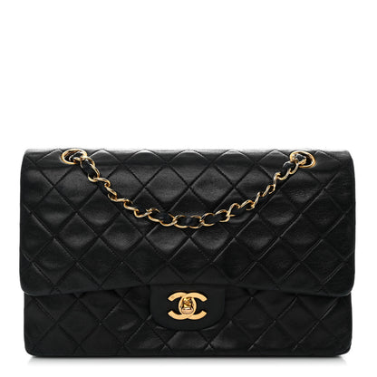 Chanel Lambskin Quilted Medium Double Flap Black 1 of 11