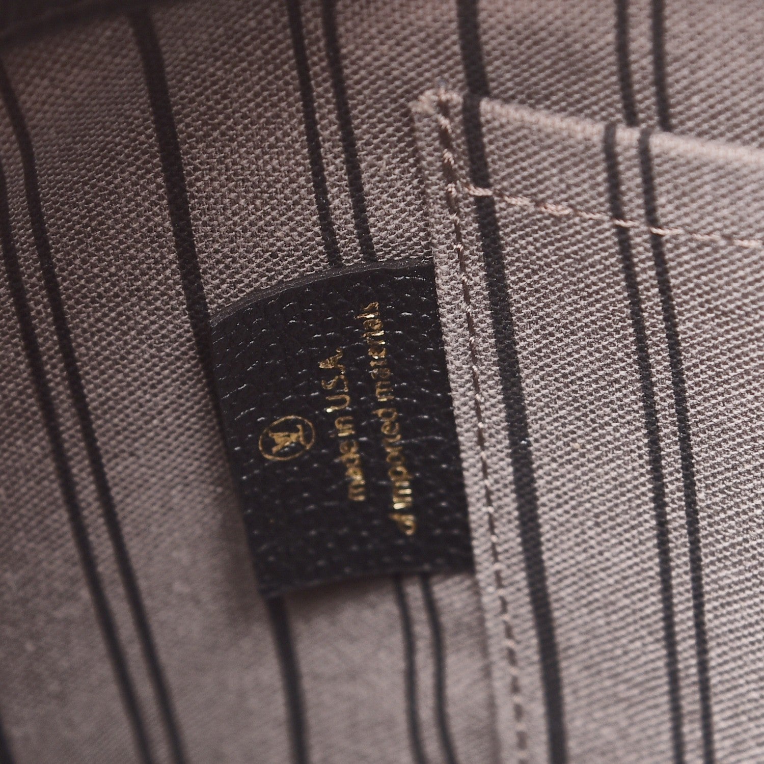 Louis Vuitton Empreinte Montaigne GM Black 8 of 9