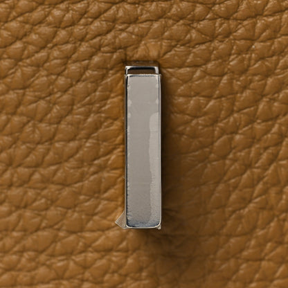 Hermes Togo Verso Birkin 25 Bronze Dore Bleu Brume 26 of 34