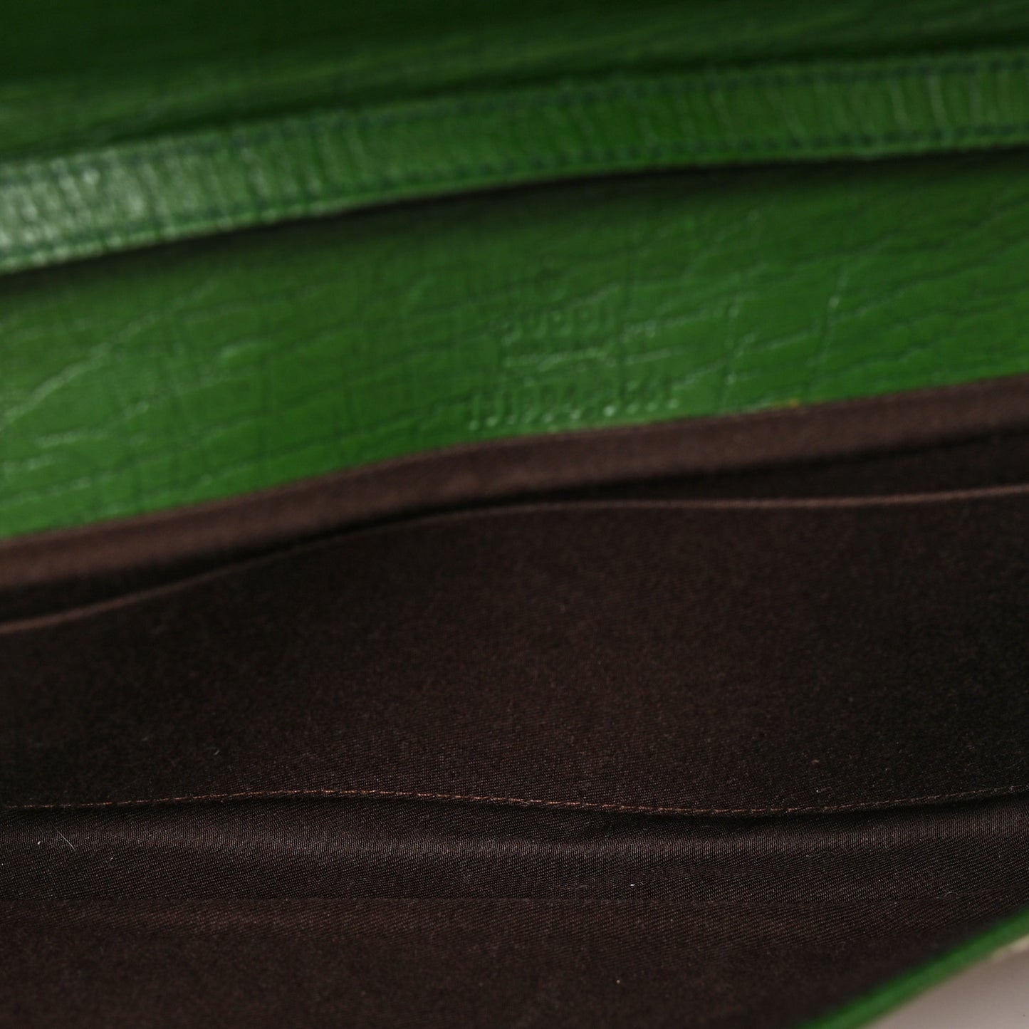 Monogram Bamboo Web Clutch Green